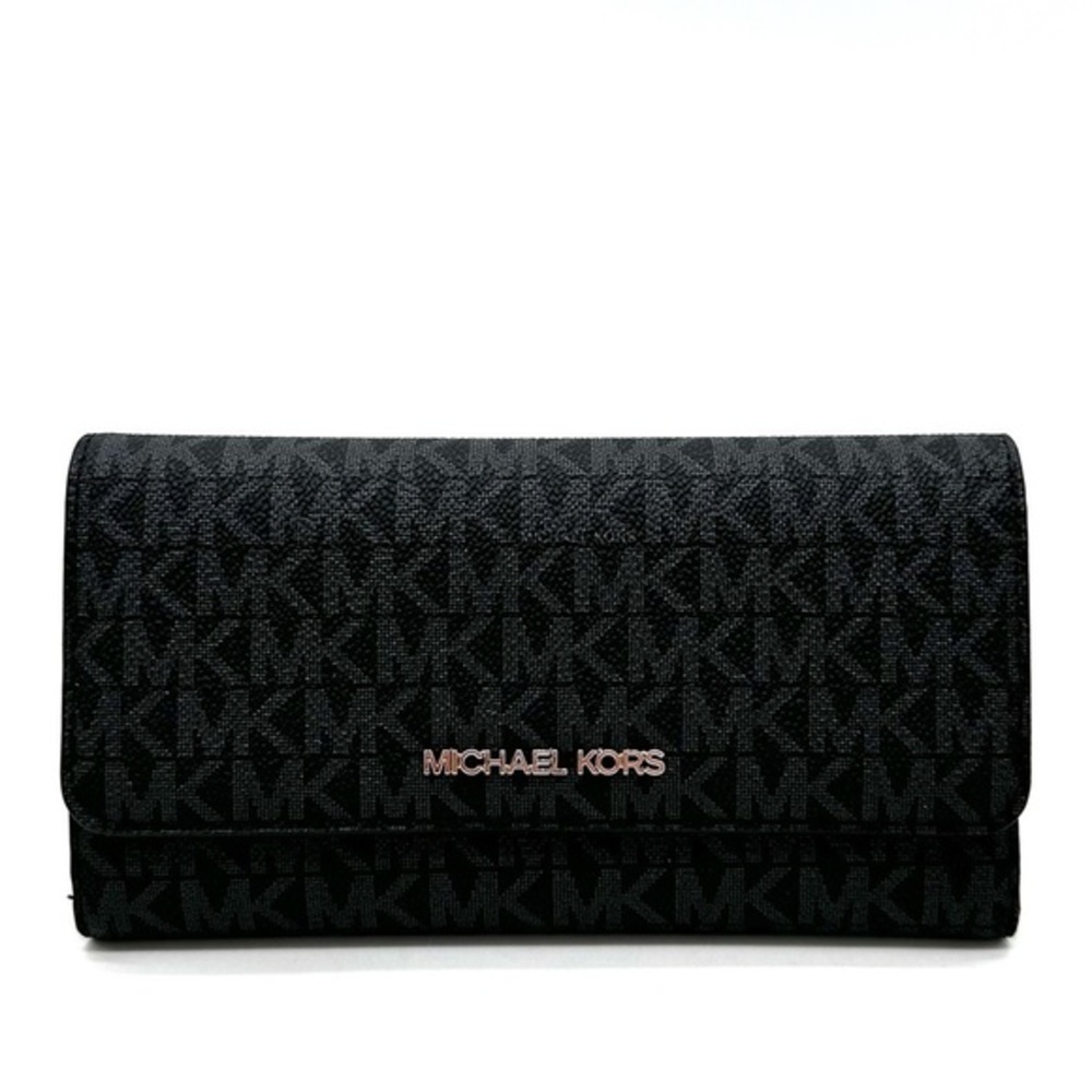 Michael Kors Large Trifold Wallet Black